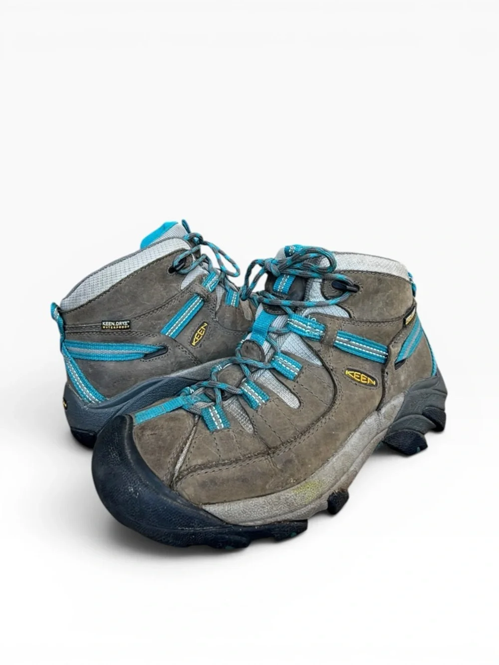 Keen Women's Targhee II Mid Waterproof Gargoyle/Caribbean Sea Women’s size 9 - Picture 2 of 13